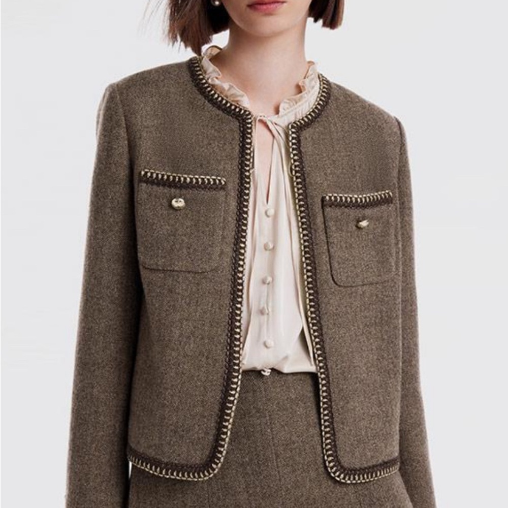 Elegant Brown Women's Jacket